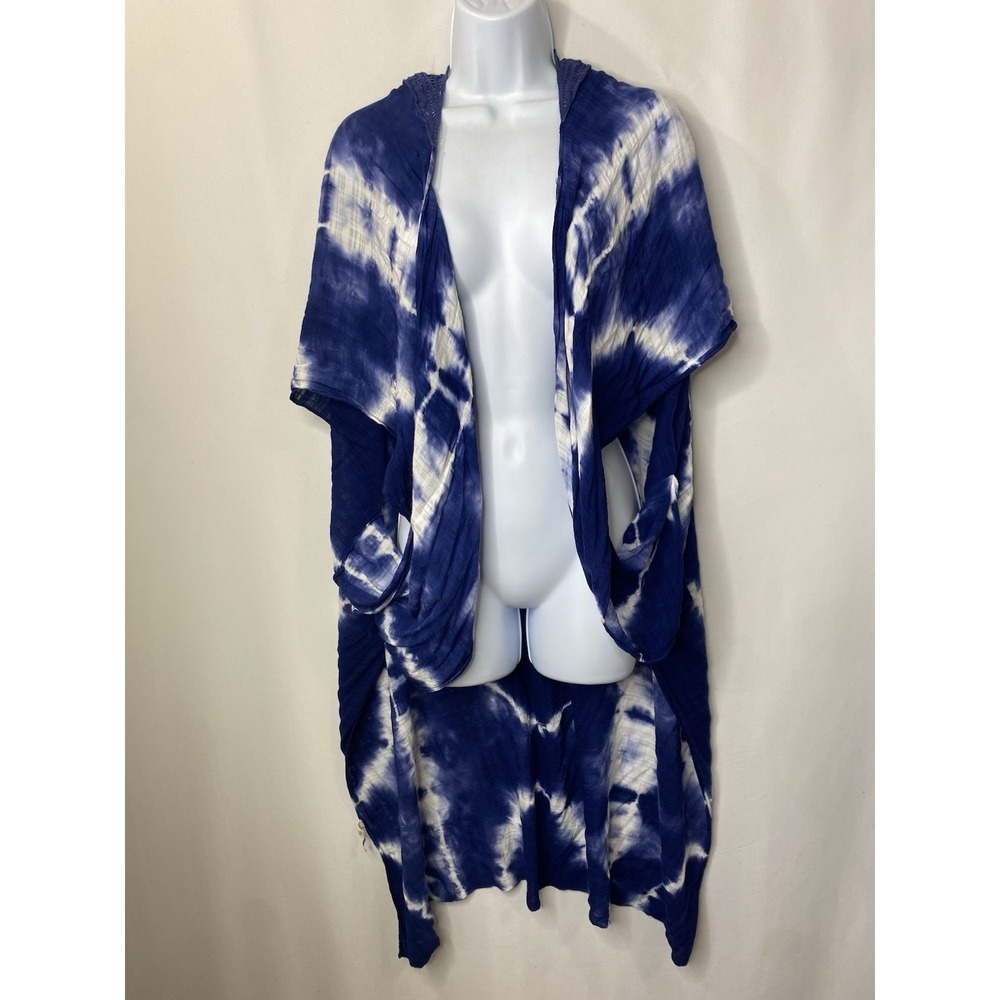 Macchia di‎ Ruggine Women One Size Kimono Tie Dye Hippie Bohemian Festival Flowy